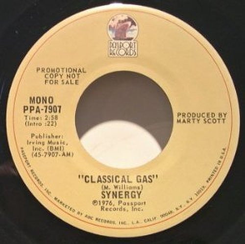 Synergy (3) : Classical Gas (7", Single, Mono, Promo)