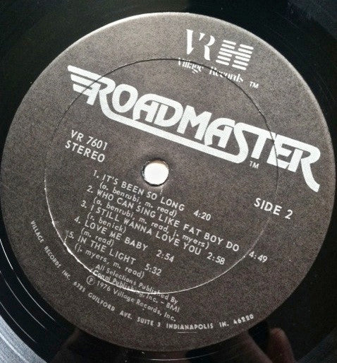 Roadmaster (2) : Roadmaster (LP, Album)