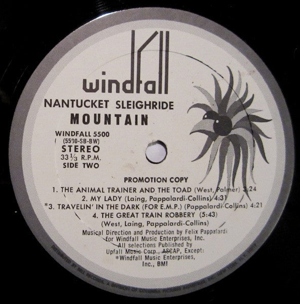 Mountain : Nantucket Sleighride (LP, Album, Promo)