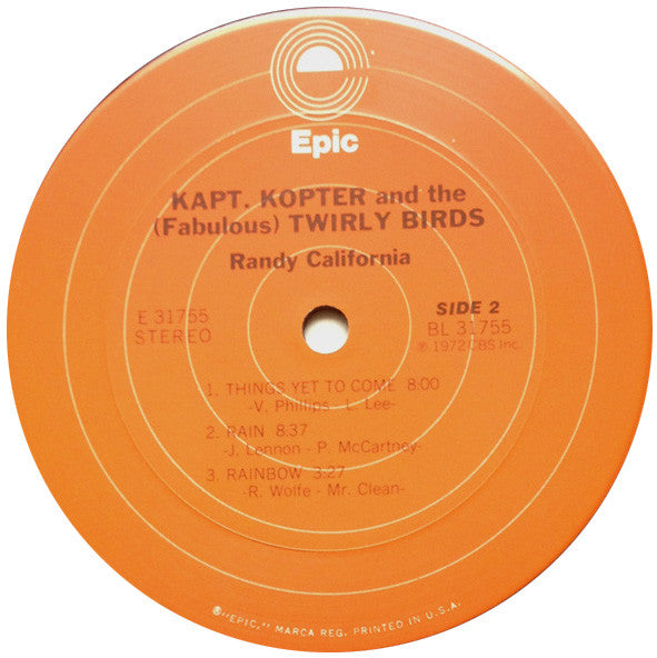 Randy California : Kapt. Kopter And The (Fabulous) Twirly Birds (LP, Album, RE)