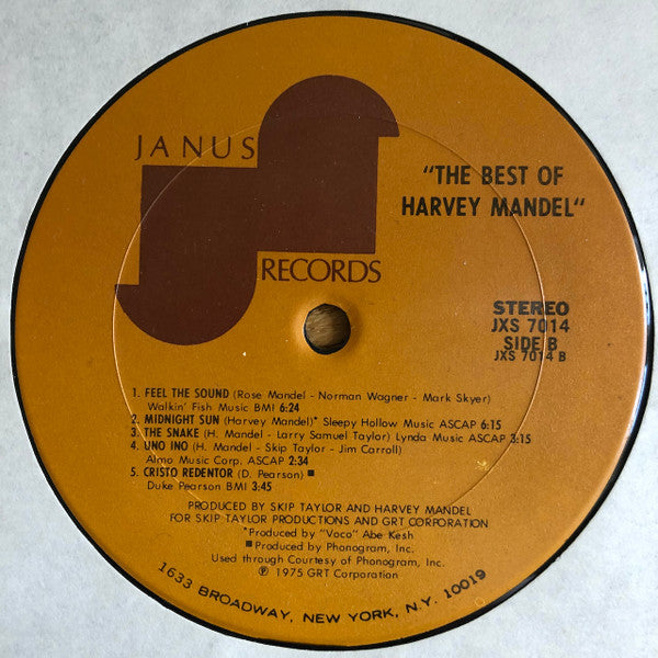 Harvey Mandel : The Best Of Harvey Mandel (LP, Comp)