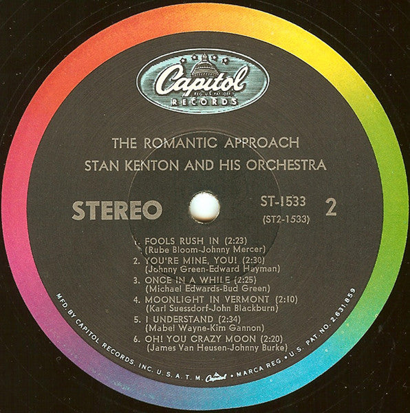 Stan Kenton And His Orchestra : The Romantic Approach - In The Ballad Style Of Stan Kenton (LP, Album, RP)