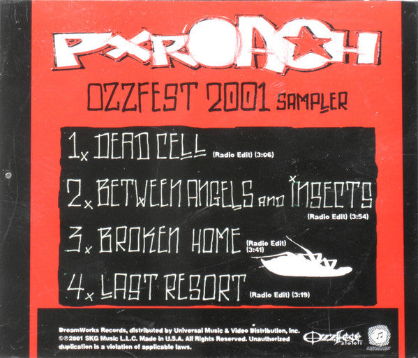 Papa Roach : Ozzfest 2001 Sampler (CD, Promo)