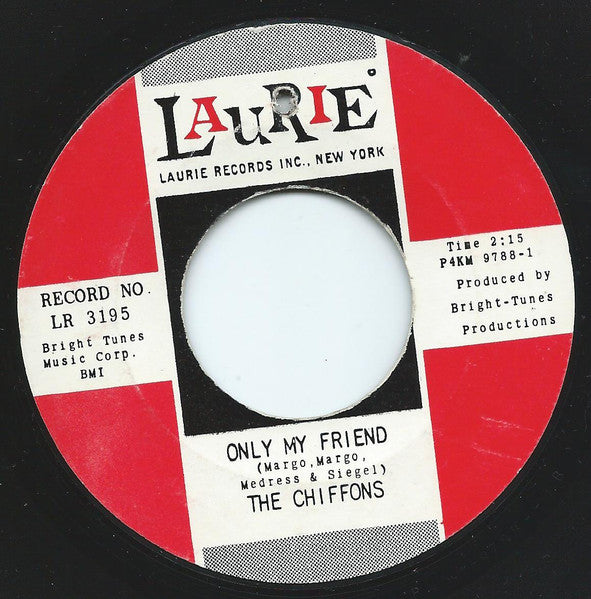 The Chiffons : A Love So Fine / Only My Friend (7", Single, She)