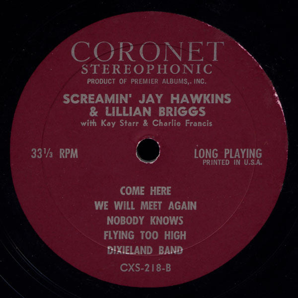 Various : Screamin' Jay Hawkins & Lillian Briggs With Kay Starr & Charlie Francis (LP, Comp)