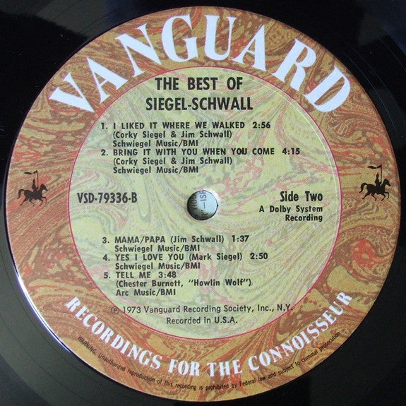 The Siegel-Schwall Band : The Best Of Siegel-Schwall (LP, Comp)