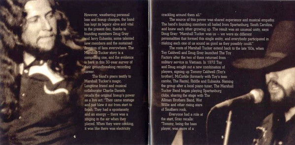 The Marshall Tucker Band : Anthology: The First 30 Years (2xCD, Comp, Enh, RE)