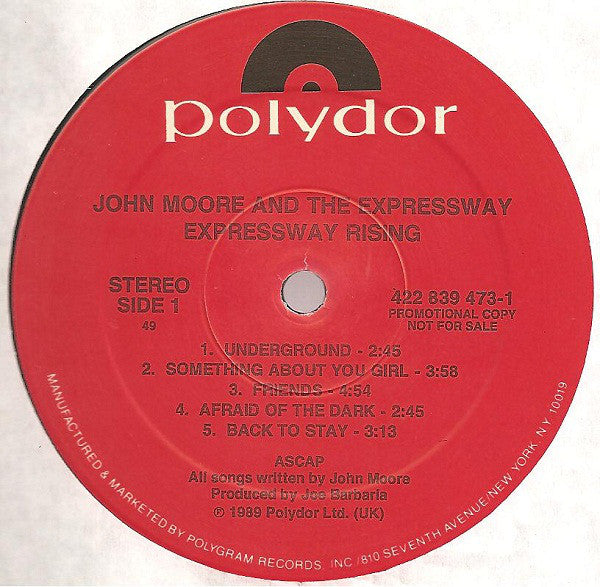 John Moore (3) & The Expressway : Expressway Rising (LP, Album, Promo)