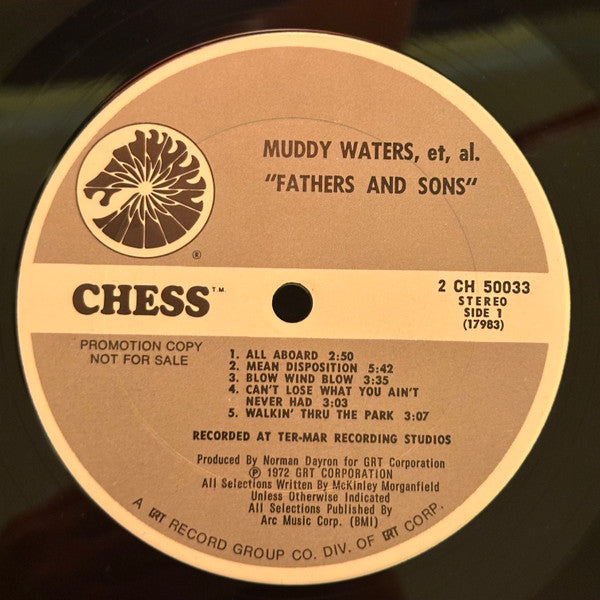 Muddy Waters, Otis Spann, Michael Bloomfield*, Paul Butterfield, Donald "Duck" Dunn, Sam Lay, Buddy Miles : Fathers And Sons (2xLP, Album, Promo, RP, Gat)