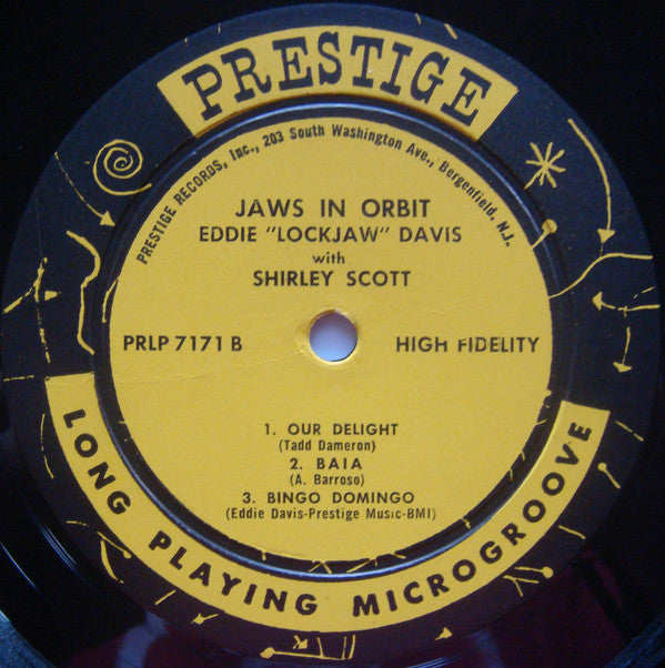 Eddie "Lockjaw" Davis Quintet* With Shirley Scott : Jaws In Orbit (LP, Album, Mono, Dee)