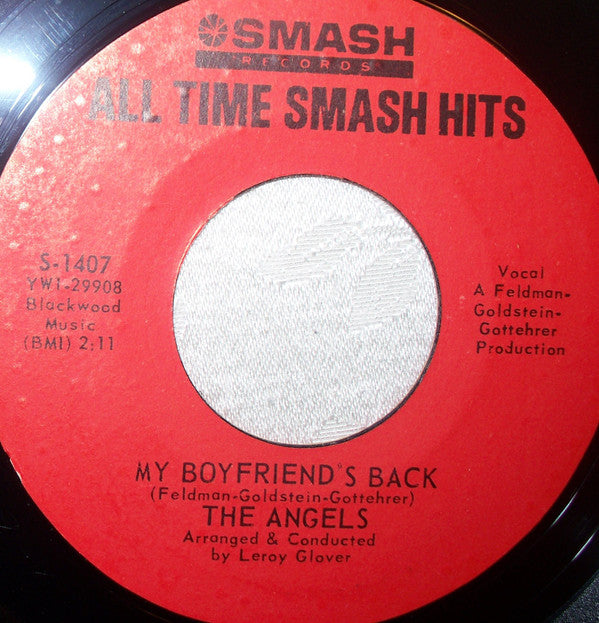 The Angels (3) : I Adore Him / My Boyfriend's Back (7", RE)