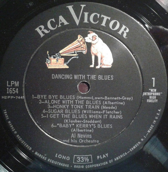 Al Nevins And His Orchestra : Dancing With The Blues (LP, Album, Mono)