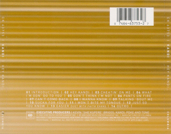 Kandi : Hey Kandi... (CD, Album)