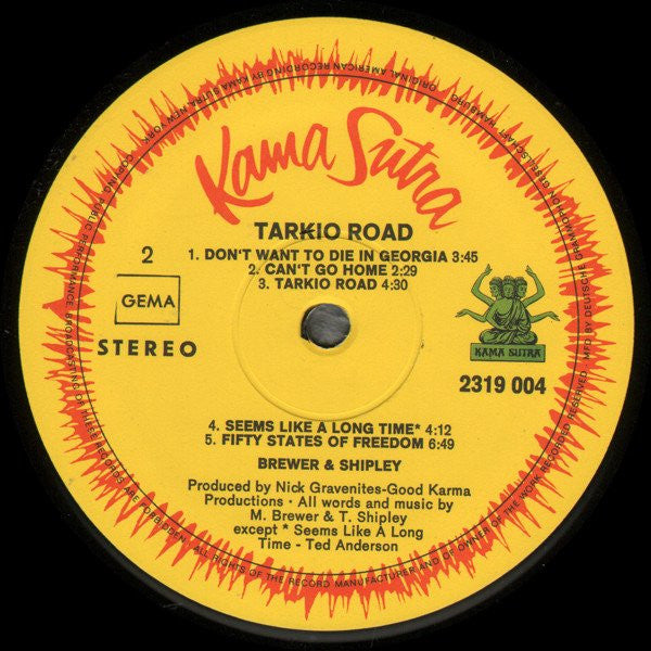 Brewer And Shipley : Tarkio (LP, Album)