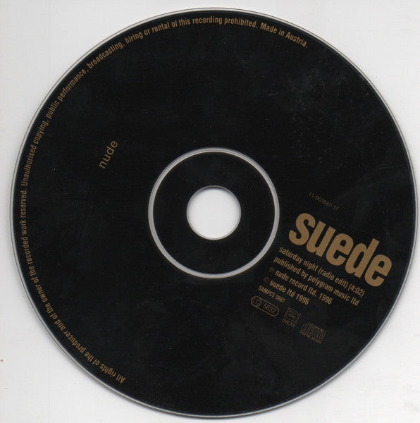 Suede : Saturday Night (CD, Single, Promo)