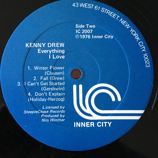 Kenny Drew : Everything I Love (LP, Album, RE)