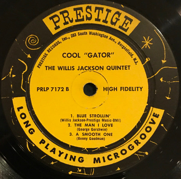 Willis Jackson : Cool "Gator" (LP, Album, Mono)