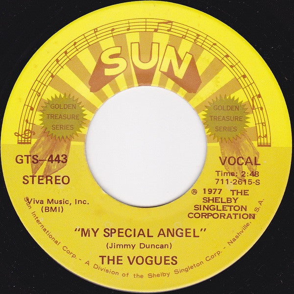 The Vogues : Five O'Clock World / My Special Angel (7", Single)
