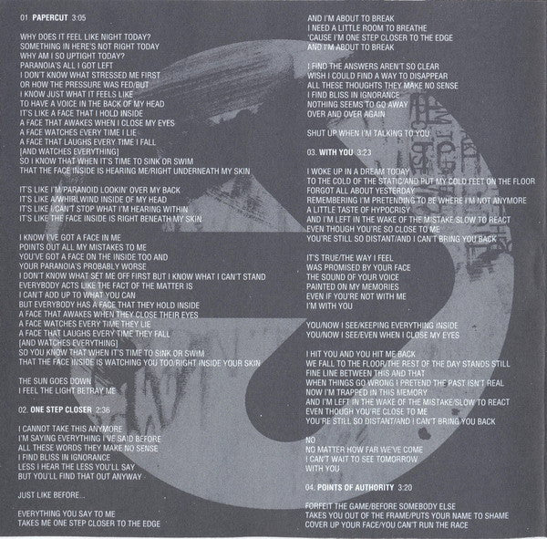 Linkin Park : Hybrid Theory (CD, Album, WE)