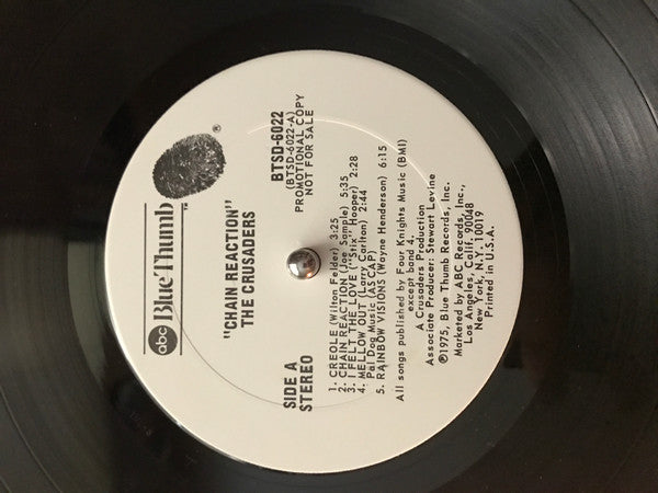 The Crusaders : Chain Reaction (LP, Album, Promo, Ter)