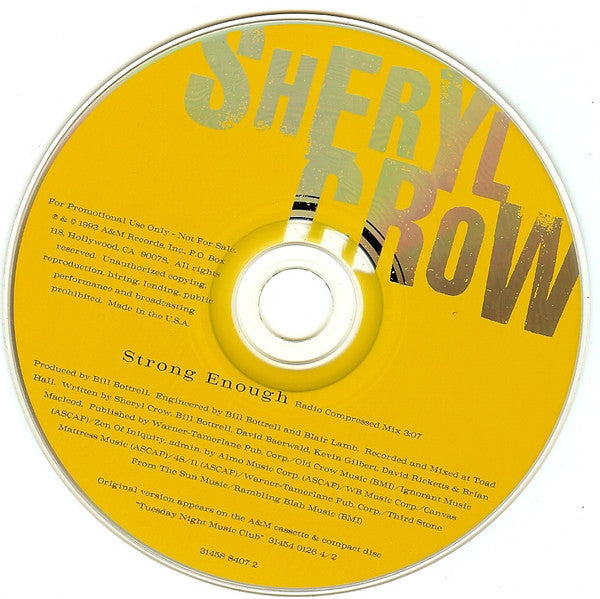 Sheryl Crow : Strong Enough (CD, Single, Promo)