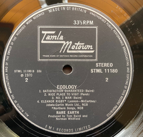 Rare Earth : Ecology (LP, Album)