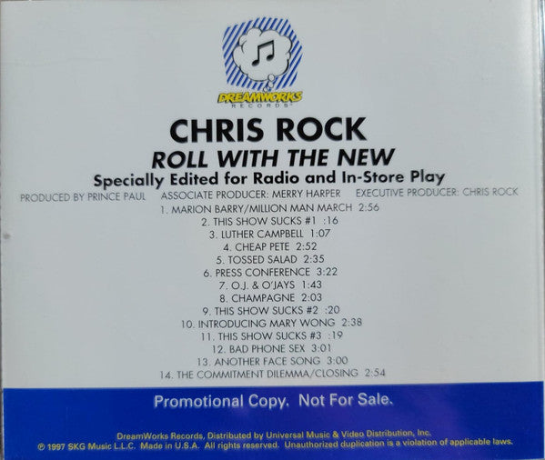 Chris Rock : Roll With The New (CD, Advance, Album, Promo)