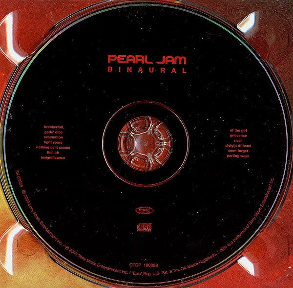 Pearl Jam : Binaural (CD, Album)