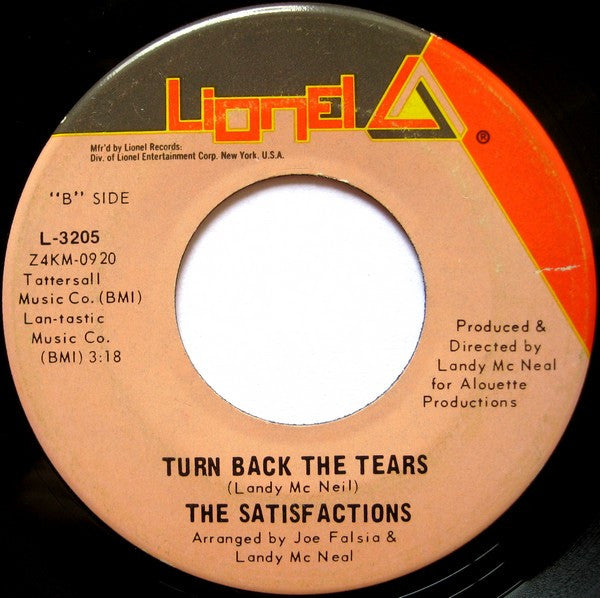 The Satisfactions (3) : One Light Two Lights (7", Single, Ind)