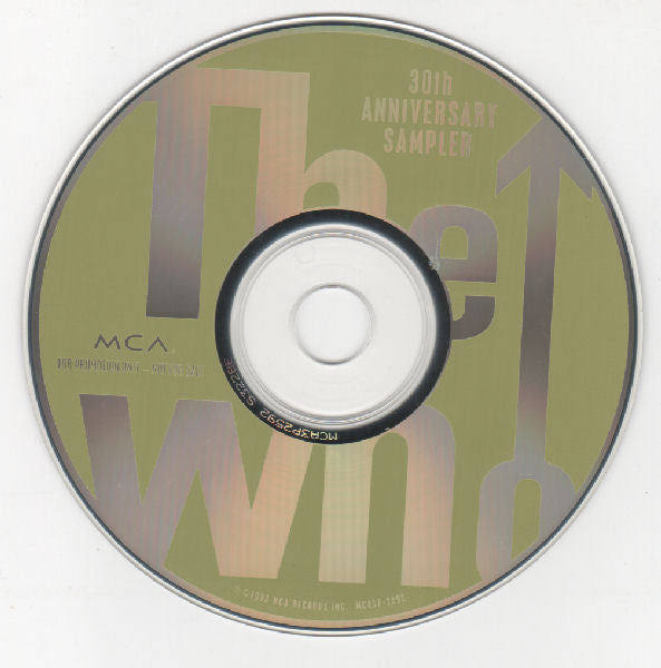 The Who : 30th Anniversary Sampler (CD, Comp, Promo, Smplr)