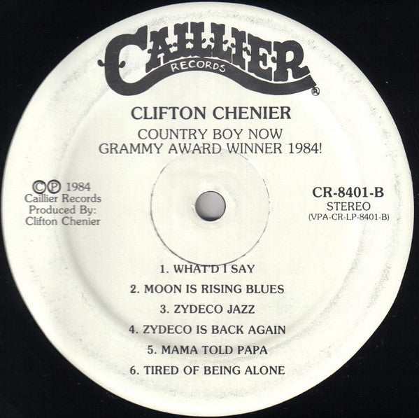 Clifton Chenier : Country Boy Now Grammy Award Winner 1984! (LP, Album)