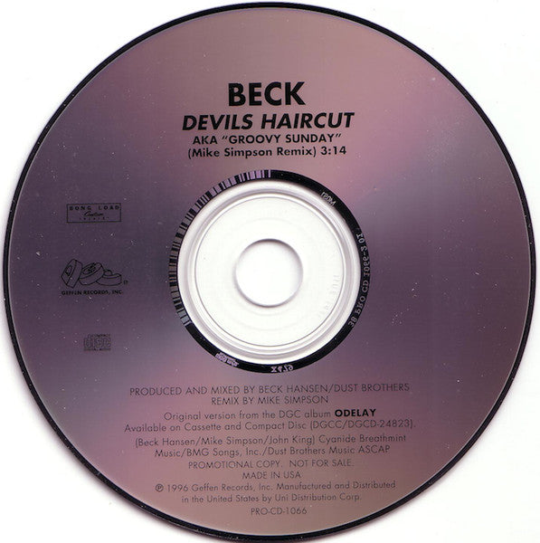 Beck : Devils Haircut (CD, Single, Promo)