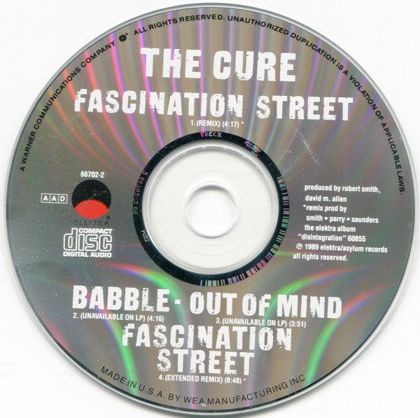 The Cure : Fascination Street (CD, Maxi, Ltd, RP)