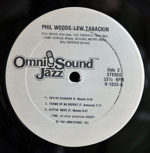 Phil Woods / Lew Tabackin With Jimmy Rowles, Michael Moore (2), Bill Goodwin : Phil Woods / Lew Tabackin (LP, Album)