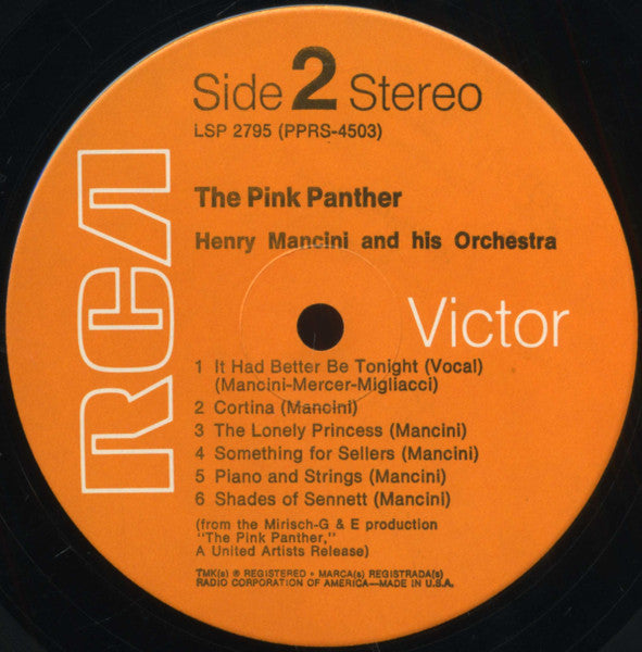 Henry Mancini : The Pink Panther (Music From The Film Score) (LP, Album, RE)