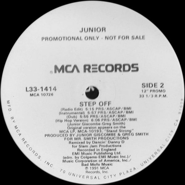 Junior (2) : Step Off (12", Promo)