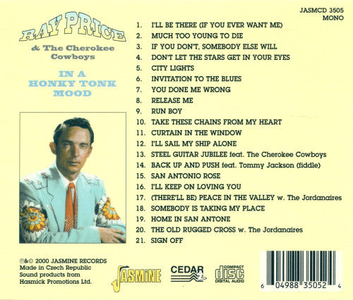Ray Price & The Cherokee Cowboys : In A Honky Tonk Mood (CD, Comp)