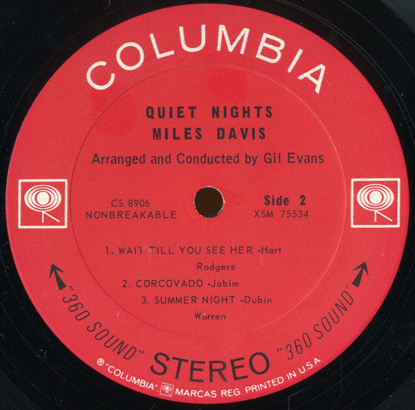 Miles Davis : Quiet Nights (LP, Album)