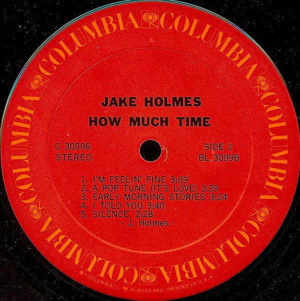 Jake Holmes : How Much Time (LP, Album)