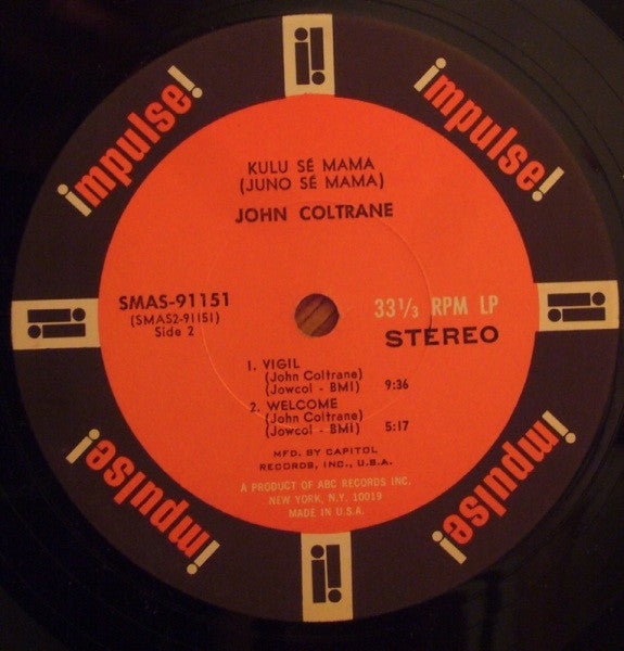John Coltrane : Kulu Sé Mama (LP, Album, Club, Gat)