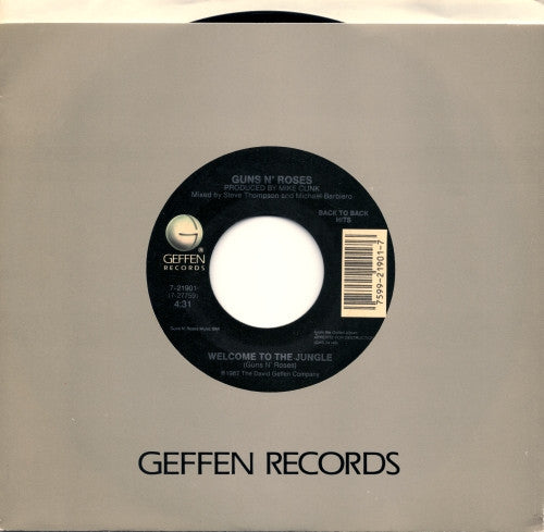 Guns N' Roses : Sweet Child O' Mine / Welcome To The Jungle (7", Single, Spe)
