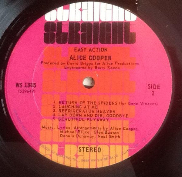Alice Cooper : Easy Action (LP, Album, Gat)