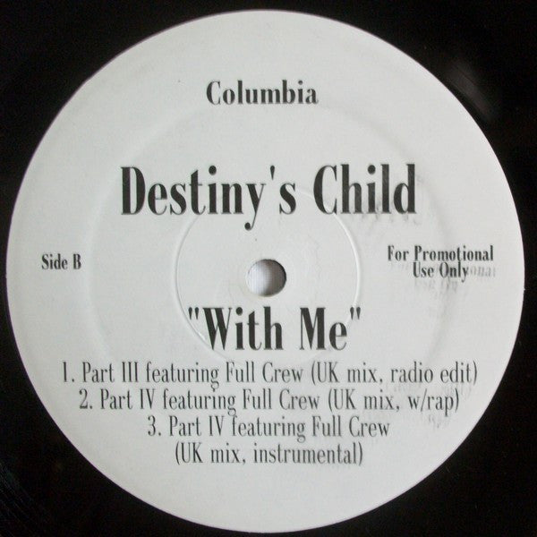 Destiny's Child : With Me (12", Promo)