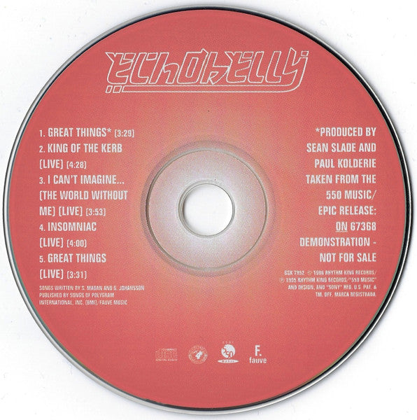 Echobelly : Great Things (CD, EP, Promo)