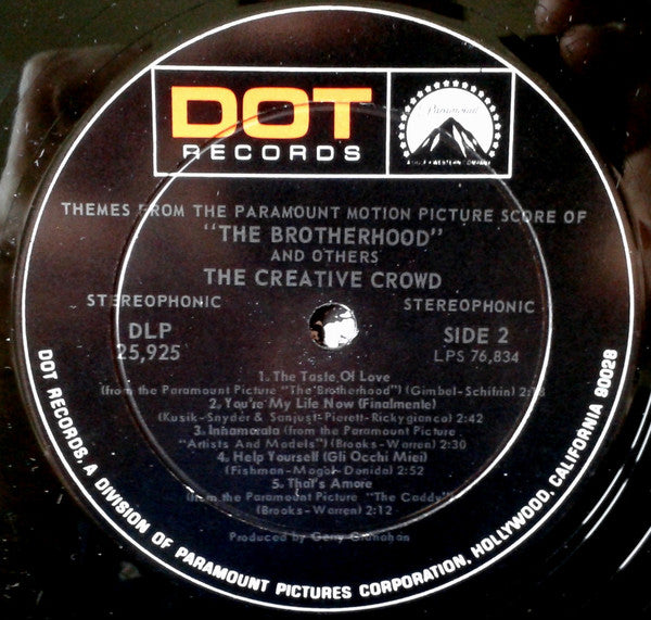 The Creative Crowd : Themes From The Paramount Picture Score Of The Brotherhood And Others (LP, Album)