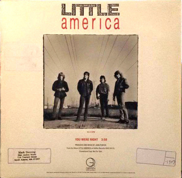 Little America : You Were Right (12", Promo)