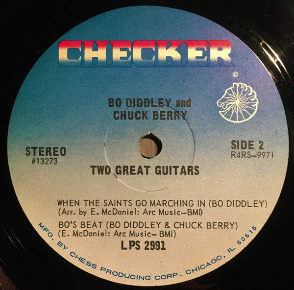 Bo Diddley / Chuck Berry : Two Great Guitars (LP, Album, RP)