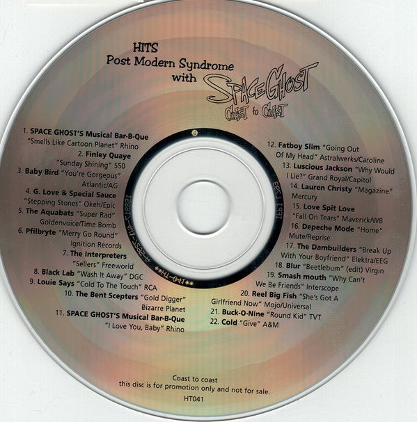 Various : HITS Post Modern Syndrome With Space Ghost Coast To Coast (CD, Comp, Promo)