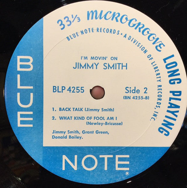 Jimmy Smith : I'm Movin' On (LP, Album, Mono)