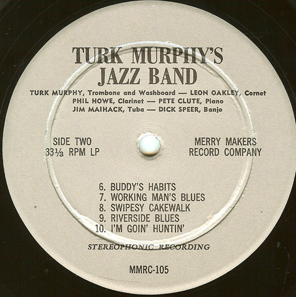 Turk Murphy's San Francisco Jazz Band* : Turk Murphy's San Francisco Jazz Band (LP, Album)
